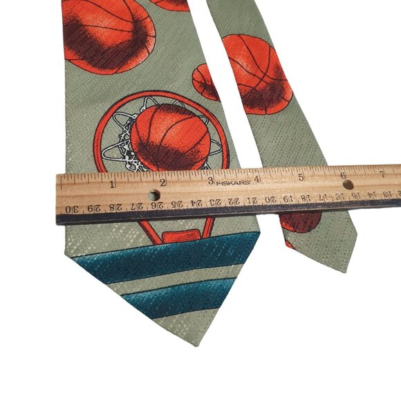 FloRence Men Basketball Themed Necktie School Coach Sport Collectable Teacher - Picture 3 of 5